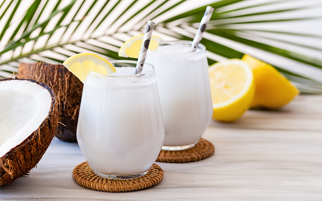 coconut water cocktail