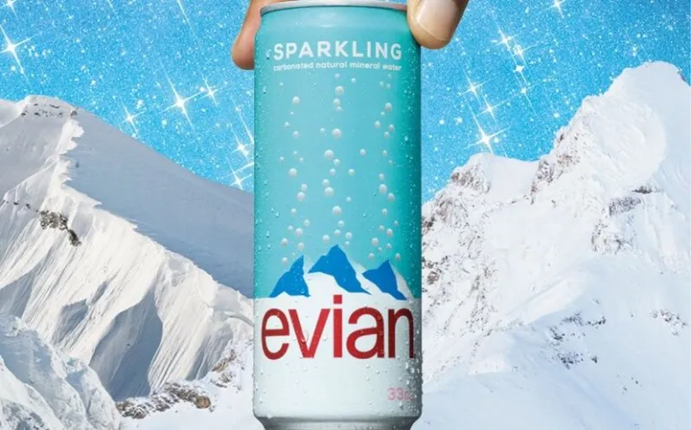 evian sparkling water