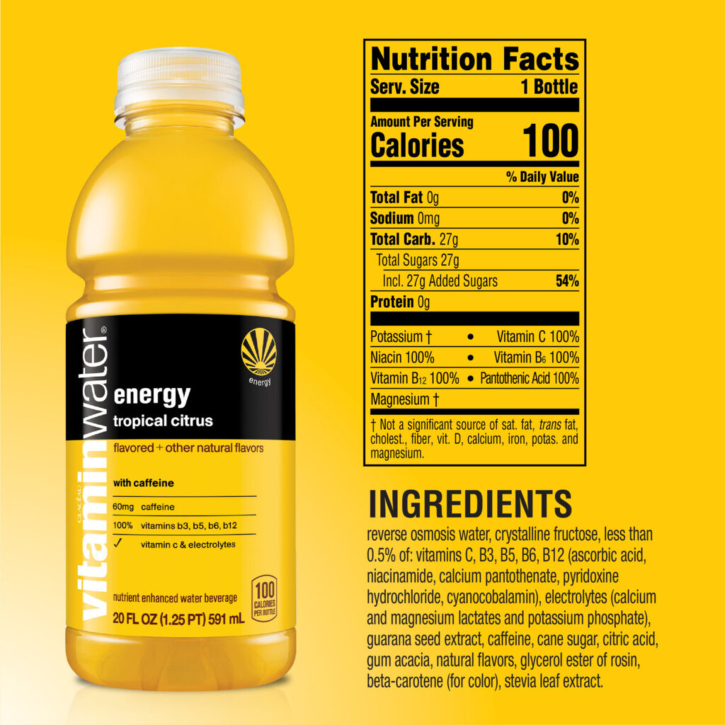 vitamin water caffeine